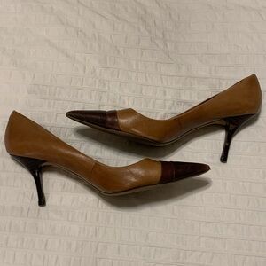 Aldo Three-Toned Brown Heels